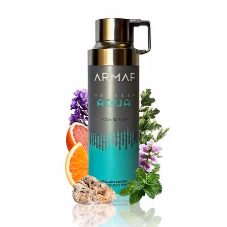 Desodorante Armaf Odyssey Aqua Edition Body Spray de 200ml