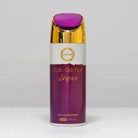 Desodorante Body Spray Armaf Club De Nuit Untold 200ml