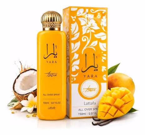 Lattafa Perfume Pra Cabelo e Corpo Yara Tous 150ml