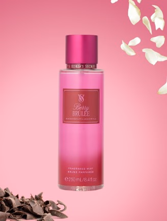Body Splash Victoria'S Secret Berry Brulle Shaved Chocolate e Jasmine Petals 250ml