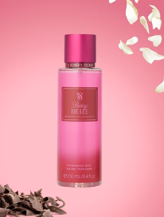 Body Splash Victoria'S Secret Berry Brulle Shaved Chocolate e Jasmine Petals 250ml